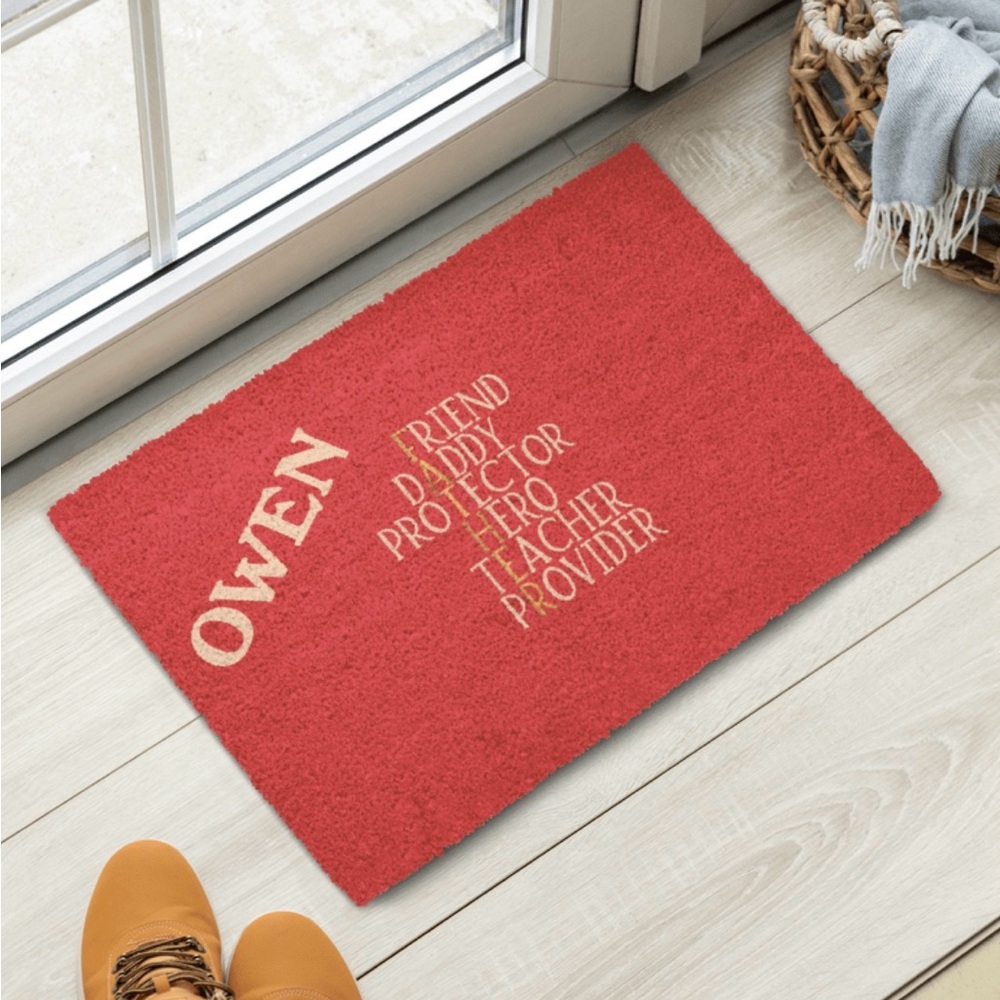 Customized Graphic Mat, Designed By Us, “FATHER”-NEW